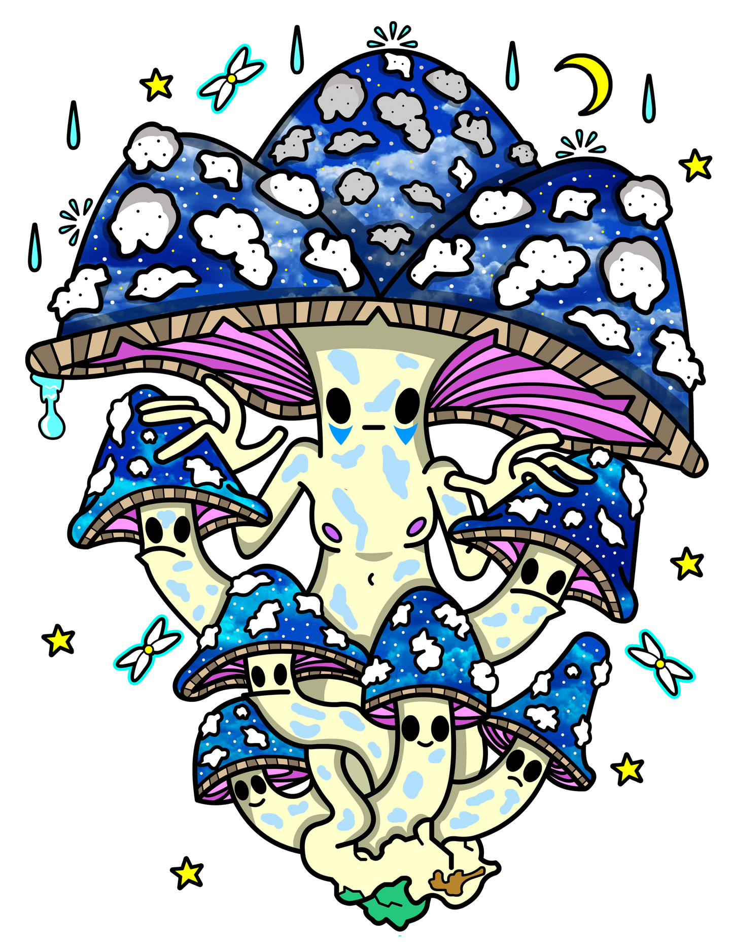 *Limited Edition* MoonShroom Tye Dye T-Shirt