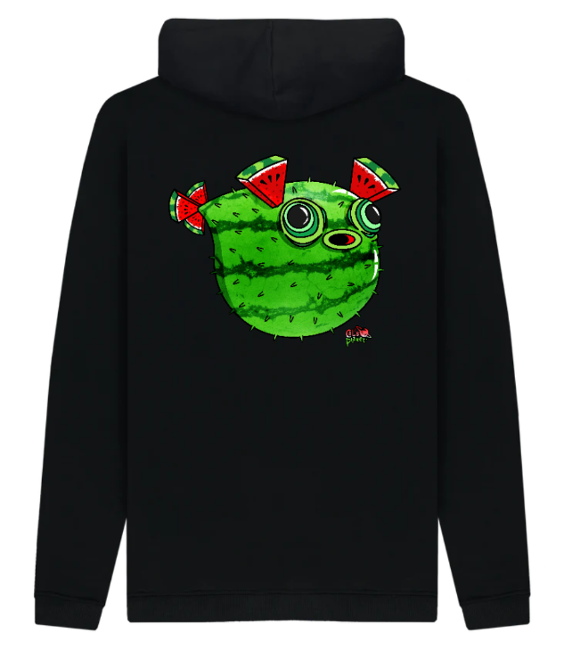 Watermelon Pufferfish Hoodie