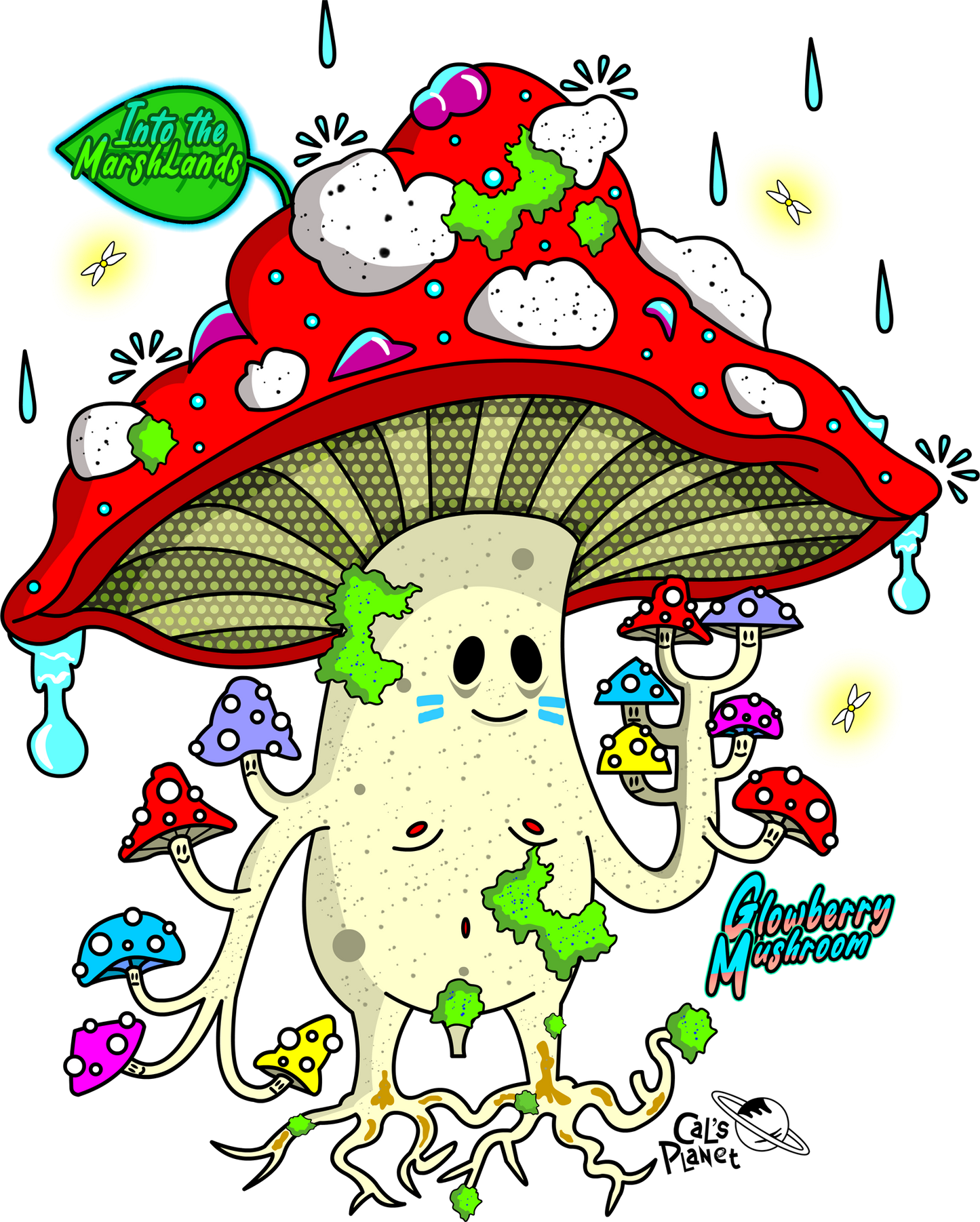 GlowBerry Mushroom Hoodie