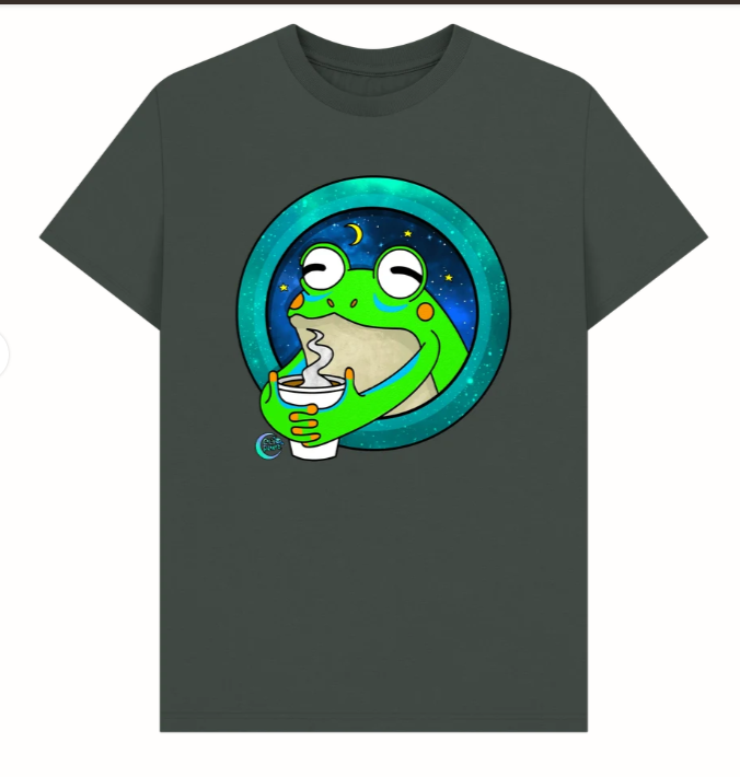 Rainy Day Frog Cafe T-Shirt