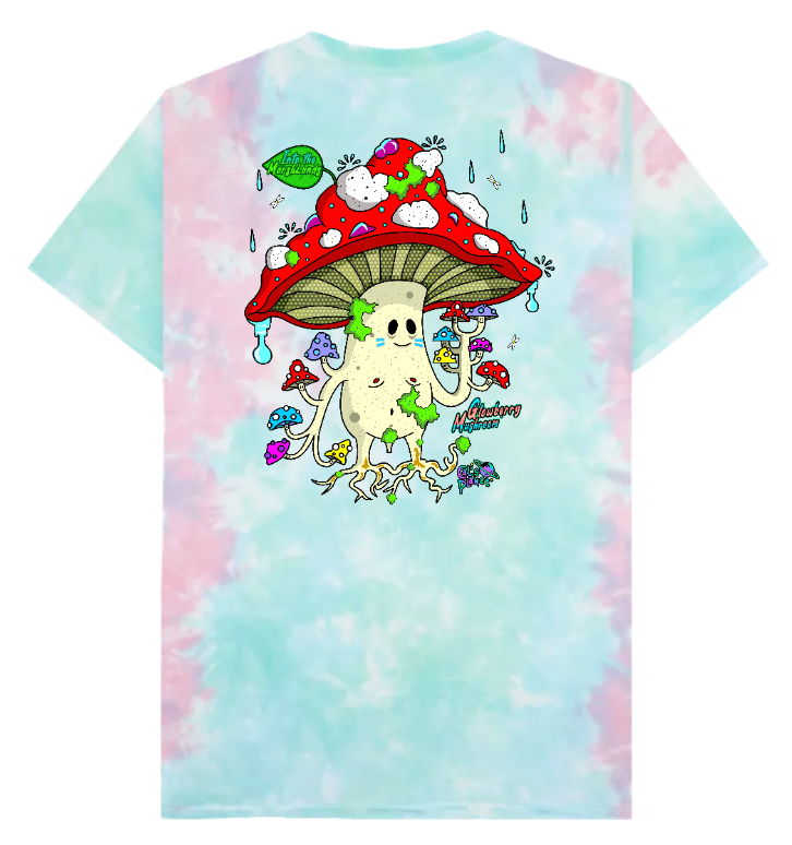 *Limited Edition* Glowberry Mushroom Tye Dye T-Shirt