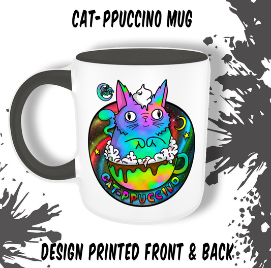 Cat-ppuccino Two Tone Mug