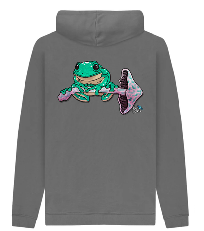 Frog & Fungi Hoodie Special Edition Grey